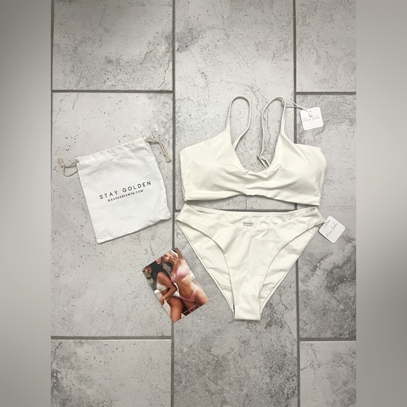 Wave Babe Swimwear Bikini Top and Bottom - Picture 1 of 3